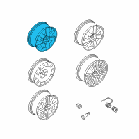 OEM 2005 Ford Freestyle Wheel Diagram - 7F9Z-1007-A