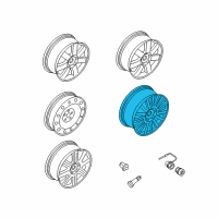 OEM 2007 Mercury Montego Wheel Diagram - 7T5Z-1007-A