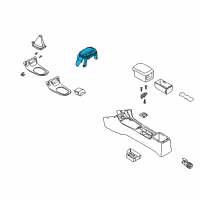 OEM Kia Sephia Indicator Assembly Diagram - 0K2A264350B