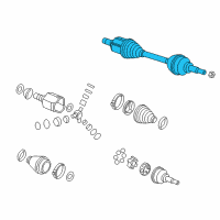 OEM Chevrolet Spark Axle Assembly Diagram - 95199675