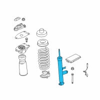 OEM BMW 428i Gran Coupe Rear Shock Absorber Diagram - 37-12-6-864-755