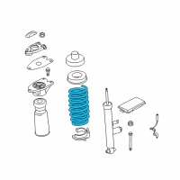OEM 2014 BMW 428i Rear Coil Spring Diagram - 33-53-6-851-927