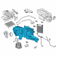 OEM 2020 Ford F-250 Super Duty Evaporator Assembly Diagram - HL3Z-19850-GF