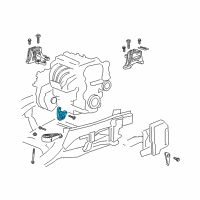 OEM 2021 Chevrolet Equinox Transmission Support Diagram - 84791738