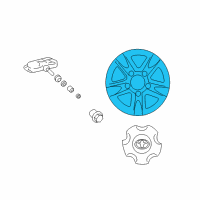 OEM 2011 Toyota Land Cruiser Wheel Diagram - 42611-60651