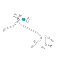 OEM 2000 Ford Ranger Stabilizer Bar Insulator Diagram - E7TZ-5493-A