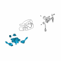 OEM Hyundai Accent Switch Assembly-Multifunction Diagram - 93401-25120