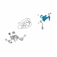 OEM 2000 Hyundai Accent SOLENOID Assembly-Key INTERMEDIATED Lock Diagram - 95860-25000