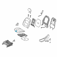 OEM 2020 Hyundai Ioniq Pad Assembly-Front Seat Cushion, LH Diagram - 88150-F2001