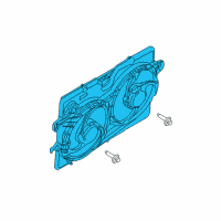 OEM 2012 Ford Escape Fan Assembly Diagram - 8L8Z-8C607-A