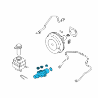 OEM 2015 BMW 535i GT Brake Master Cylinder Diagram - 34-33-6-796-729