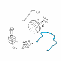 OEM BMW 550i Vacuum Pipe Diagram - 11-66-7-564-963