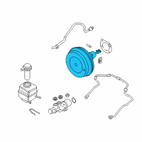 OEM 2012 BMW 528i Power Brake Booster Servo Diagram - 34-33-6-792-956