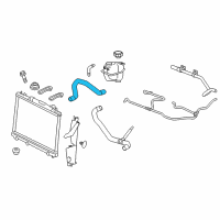 OEM 2015 Cadillac CTS Upper Hose Diagram - 25880391