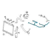 OEM Cadillac CTS Inlet Hose Diagram - 25880392