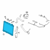 OEM Cadillac CTS Radiator Diagram - 25887194