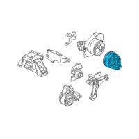 OEM 2009 Chevrolet Cobalt Rear Transmission Mount Diagram - 15945572