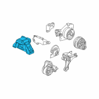 OEM Chevrolet Cobalt Mount Asm-Engine *White Diagram - 25974060