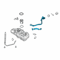 OEM 2016 Ford Fiesta Filler Pipe Diagram - AE8Z-9034-G