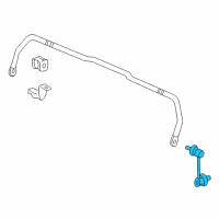 OEM 2000 Honda CR-V Link Assembly, Right Rear Stabilizer Diagram - 52320-S10-003