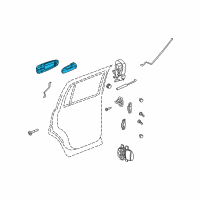 OEM 2009 Dodge Durango Handle-Exterior Door Diagram - 1EH601DMAA