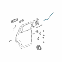 OEM Chrysler Aspen Knob-Rear Door Inside Lock Diagram - 55364752AA