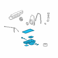 OEM 2008 Chevrolet Tahoe Oil Pan Diagram - 12619011