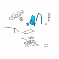 OEM Cadillac Escalade Front Cover Diagram - 12636045