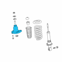 OEM 2018 Honda Ridgeline Base, L. RR. Shock Absorber Mounting Diagram - 52676-T6Z-A01