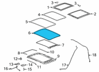 OEM Buick Envision Weatherstrip Diagram - 84660936