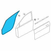 OEM 2022 Nissan Leaf Weatherstrip-Front Door, RH Diagram - 80830-3NF0B