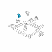 OEM Hyundai Santa Fe Engine Mounting Bracket Assembly Diagram - 21820-2B000