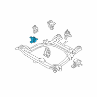 OEM Hyundai Santa Fe Insulator-Engine Mounting Diagram - 21811-2B000