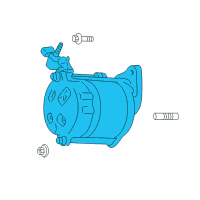 OEM 2001 Dodge Durango Starter Motor Reman Diagram - R6028715