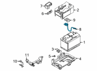 OEM 2021 Kia Sorento Sensor Assy-Battery Diagram - 37180R5000