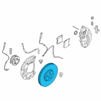 OEM 2016 BMW X5 Brake Disc, Lightweight, Ventilated, Left Diagram - 34-11-6-789-069