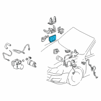 OEM 2000 Toyota Avalon Control Module Diagram - 89541-07030