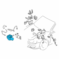 OEM 2000 Toyota Avalon Actuator Assembly Diagram - 44050-07040