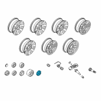 OEM 2018 Ford F-350 Super Duty Wheel Cap Diagram - HC3Z-1130-U