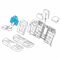 OEM 2017 BMW 740e xDrive Heating Element, Basic Backrest, Left Diagram - 52-20-7-360-563
