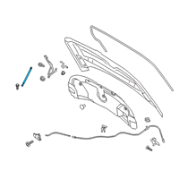 OEM 2021 Lincoln Aviator Support Strut Diagram - LC5Z-16C826-A