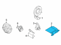 OEM 2020 Nissan Versa Sensor-Side AIRBAG Center Diagram - 98820-5EE9B