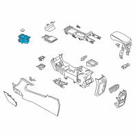 OEM Lincoln MKC Cup Holder Diagram - GJ7Z-7813562-CA