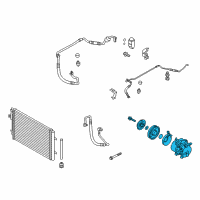 OEM 2013 Hyundai Veloster Compressor Assembly Diagram - 97701-2V000