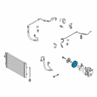 OEM 2016 Hyundai Veloster PULLEY Assembly-Air Conditioning Compressor Diagram - 97643-1X020