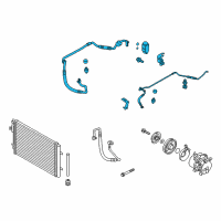 OEM 2016 Hyundai Veloster Tube Assembly-Suction & Liquid Diagram - 97775-1R501