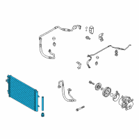 OEM 2012 Kia Rio Condenser Assembly-Cooler Diagram - 976062V000