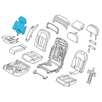 OEM 2020 BMW 740i xDrive Heating Element, Comfort Backrest, Left Diagram - 52-20-7-360-567