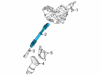 OEM 2017 Toyota Mirai Intermed Shaft Diagram - 45260-62020