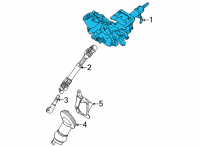 OEM 2019 Toyota Mirai Steering Column Diagram - 45250-62050